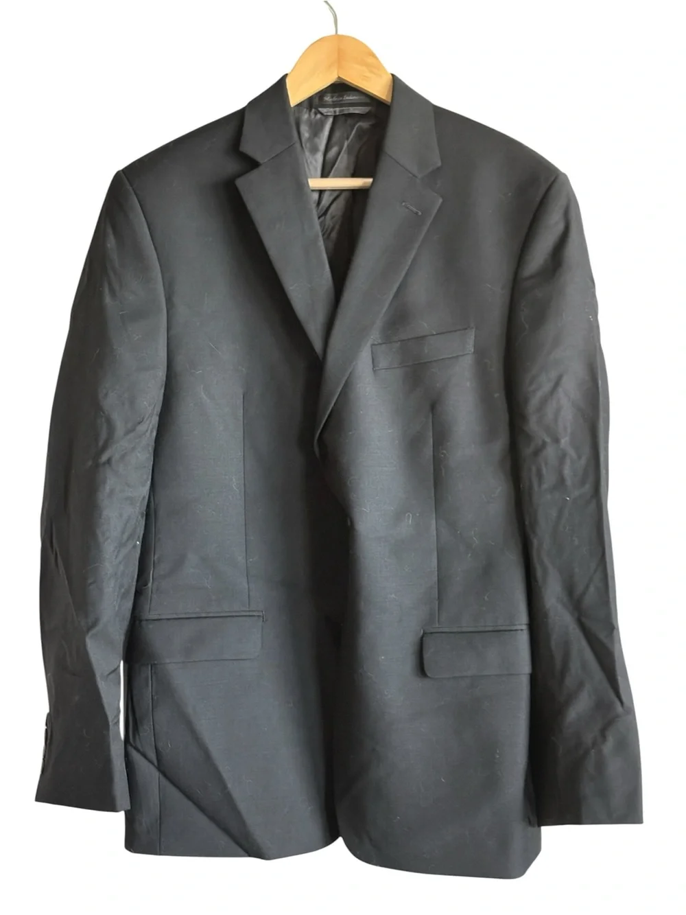 Lauren Ralph Lauren Men’s 40R Black 100% Wool Blazer Suit Jacket Coat